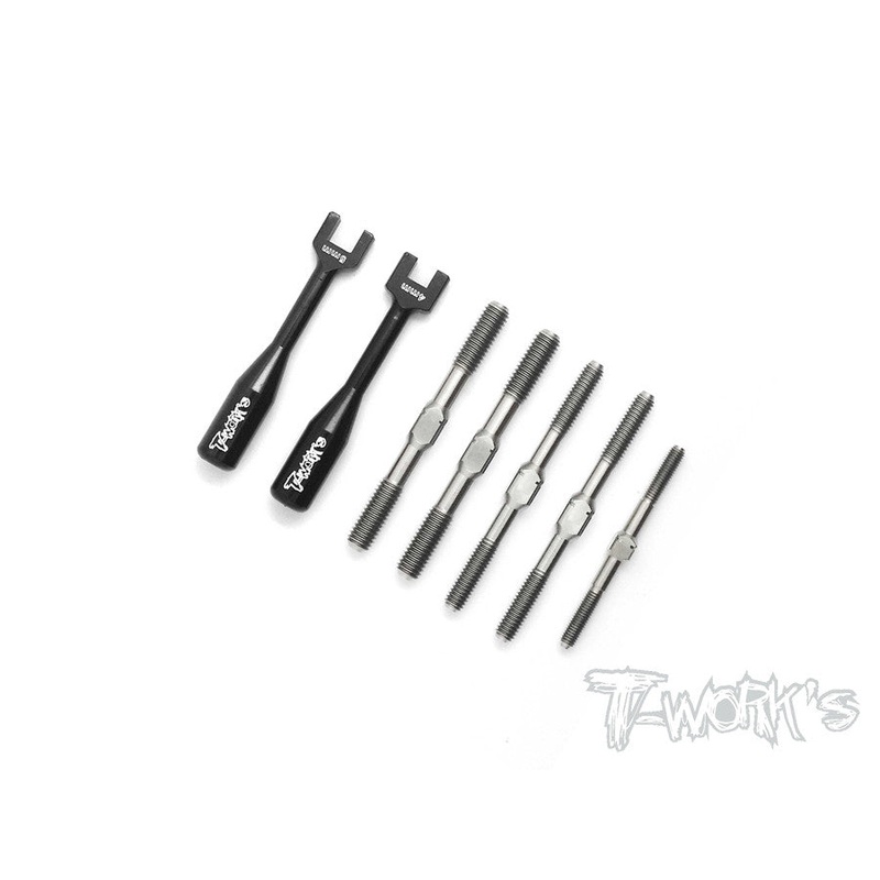 TB-123  64 Titanium Turnbuckle Set ( Xray XB8E 2016 )