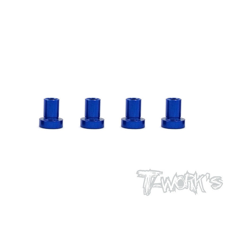 TE-146-C 7075-T6 Alum. Caster Hat Bushings C ( For Team Associated RC10 B6/B6D/B64/B64D/B6.1/T6.1  ) 4pcs. 1.5 deg.