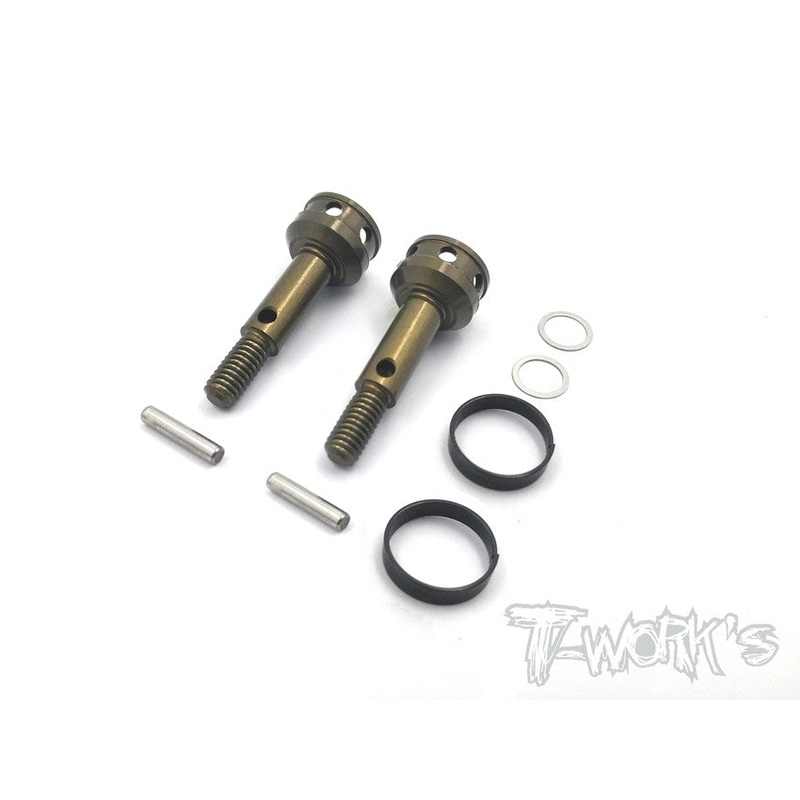 TE-154-H 7075-T6 Hard Coated Alum. Drive Axle  ( For HB Pro 5 ) 2pcs.