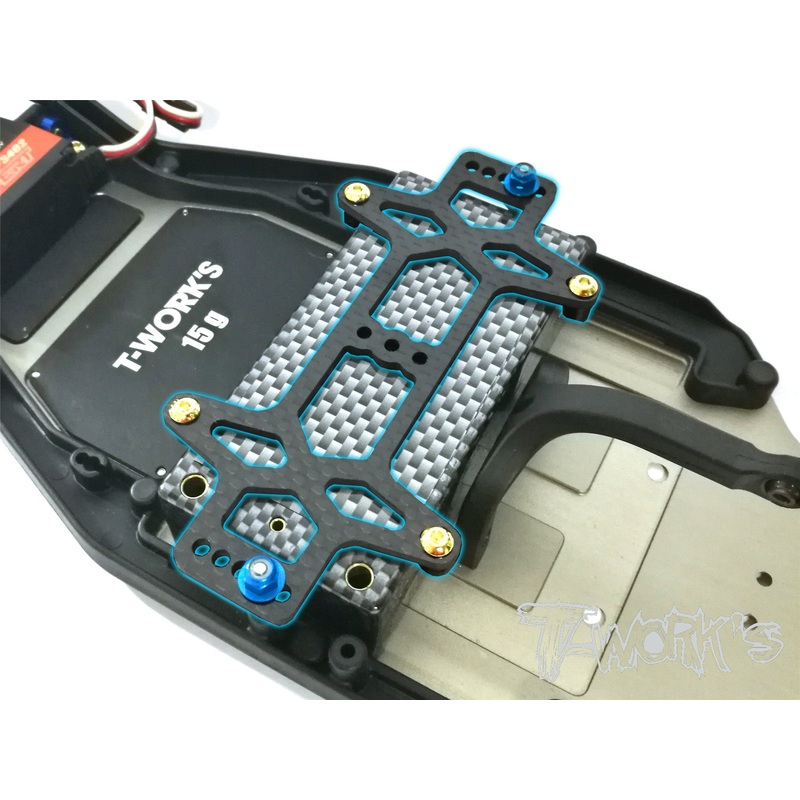 TE-168  Graphite Battery Strap ( For Team Associated RC10 B6/ B6D/B6.1/T6.1/B6.4  )