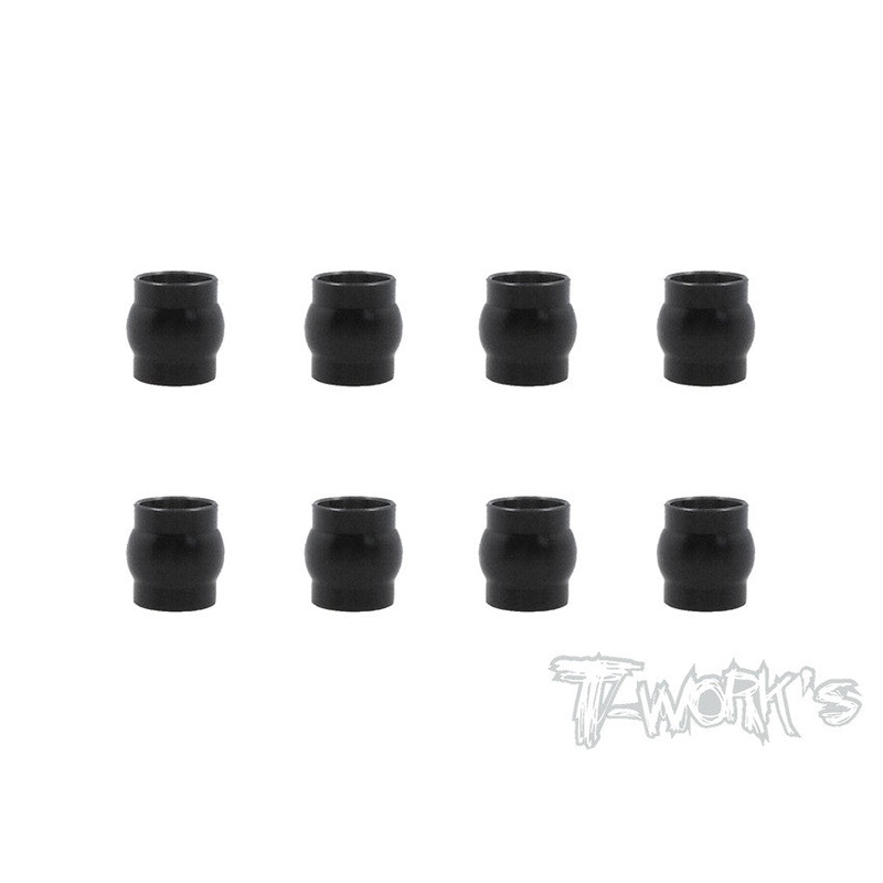 TO-202-B6 POM Shock Cap Bushings ( For Team Associated B5M/B6/B6D  ) 8pcs.