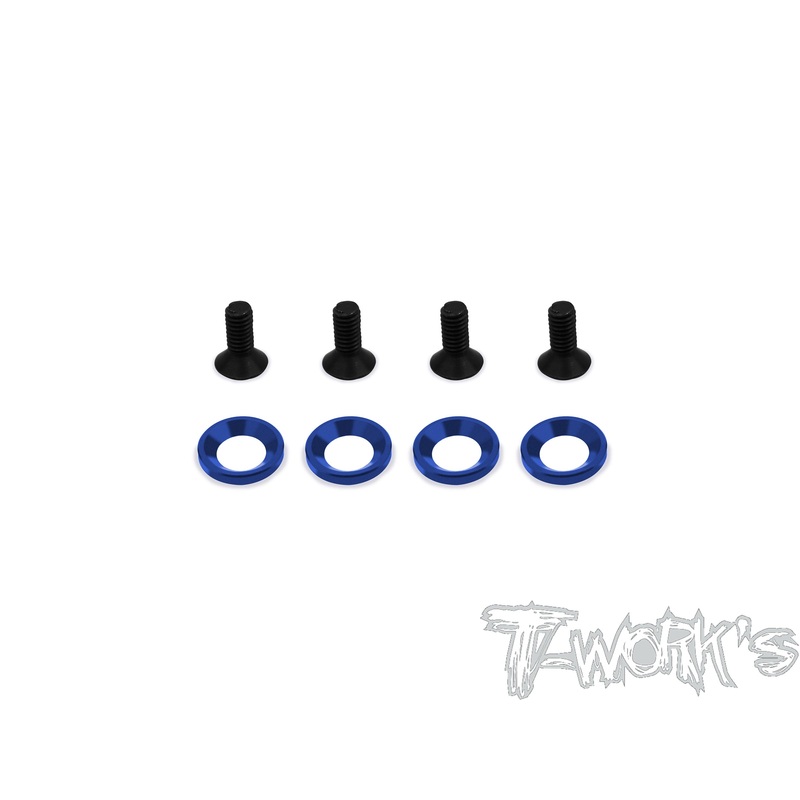 TO-205 Engine Mount Washer And Screw Set  For Team Associated RC8 B3/B3.2/T3.2/T3.2E  Each 4 pcs.