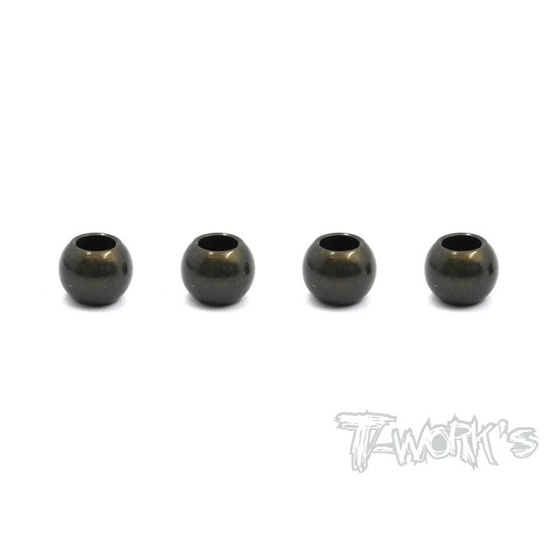 TO-206 7075-T6 Hard Coated Alum.5.8mm Pivot Ball  ( For Kyosho RB6/RZ6/ZX6 ) 4pcs.