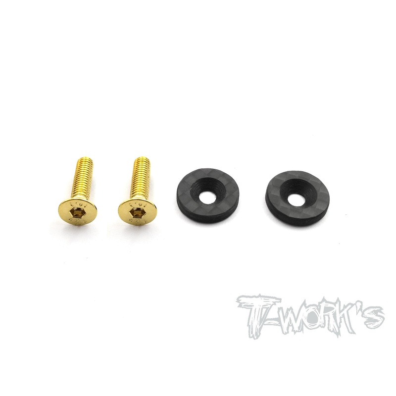 TO-208  Graphite Wing Washer ( For Kyosho MP9 TKI3/ TKI4 /MP9e EVO/MP10) 2pcs.