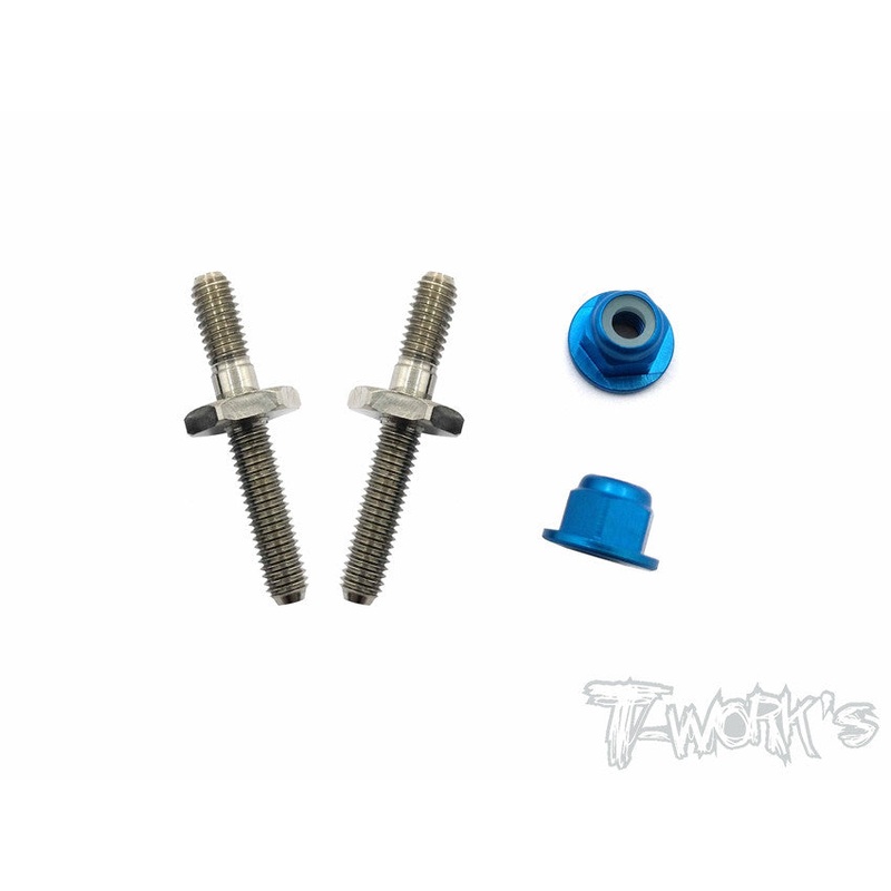 TP-054 64 Titanium Battery Post With Alum.Lock nuts ( Team Associated RC10 B6/B6D/B6.1/T6.1 )