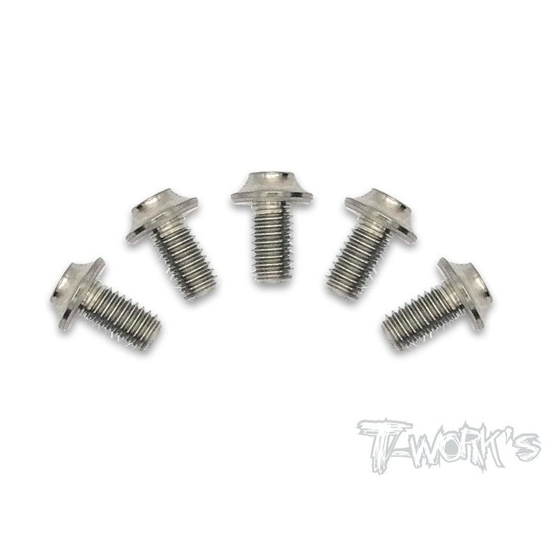 TSS-U-5 64 Titanium M3 Hex. Socket UFO Head Screw 5Pcs.