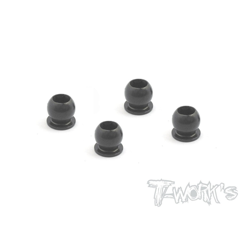 TE-157 7075-T6 Hard Coated Alum. 5.8mm Pivot Ball With 3mm Hex   ( For Xray X12/ X12'16/ X12'17/X12'18 EU/X12'18 US 2019 EU/US ) 4pcs.