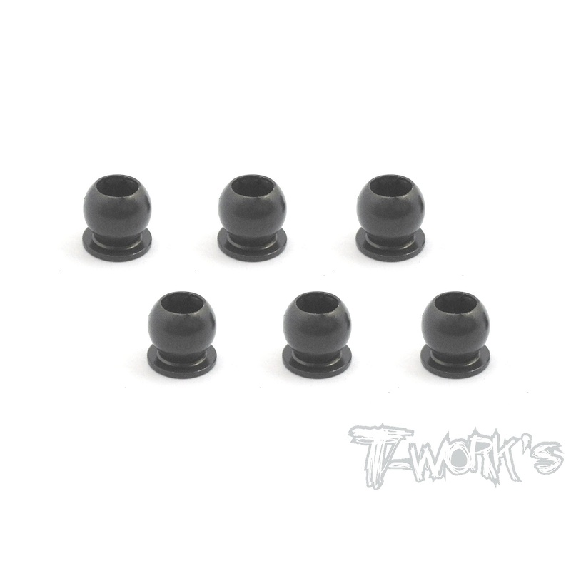 TE-158 7075-T6 Hard Coated Alum. 5.8mm Pivot Ball With 3mm Hex   ( For Xray X1'16/ X1'17  ) 6pcs.