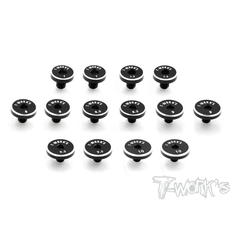 TE-162 7075-T6 Aluminum steering limiter screw For Yokomo BD7'15/16/BD8
