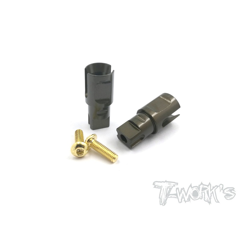 TE-163-X  7075-T6 Hard Coated Alum.  Front Spool Cups( For Xray/ Spec-R/ CSO /Team C )