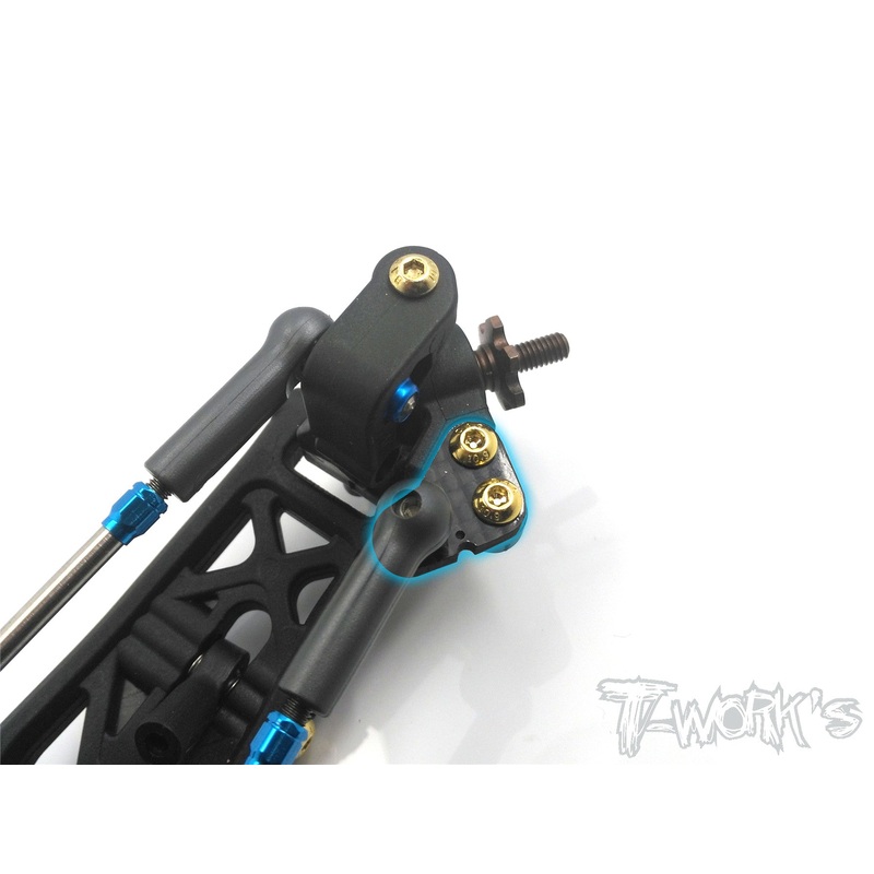 TE-166 Graphite Steering Block Arm Set ( For Team Associated RC10 B6/B6D/B6.1/T6.1  )