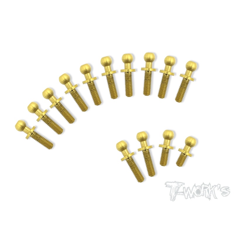 TN-001-YZ4 Titanium Nitride Coated Steel Ball End set ( For Yokomo YZ-4 )