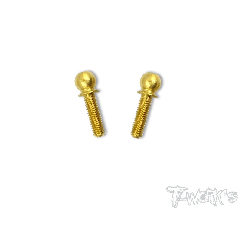 TN-T4 Titanium Nitride 4.9 Ball End ( For Xray T4 ) 2pcs.