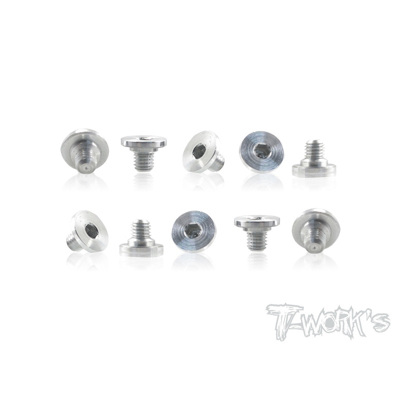 TO-215  7075-T6 Alum. Chassis Side Guards Screw ( For HB Racing D817/D817T D817 V2/D819 ) 10pcs.