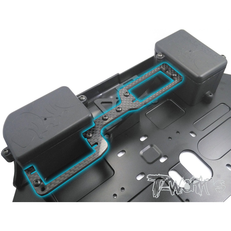 TO-227-R Graphite Radio Plate ( For JQ Racing The Black Edition )