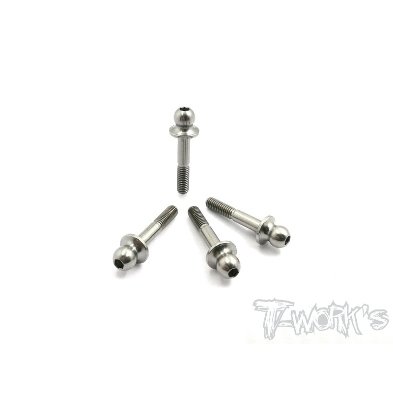 TP-066 64 Titanium Pivot ball Arm ( For Serpent Spyder SDX4) 4pcs.
