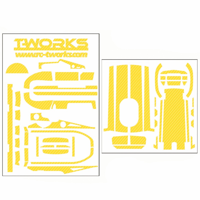 TS-037 3D Colour Graphite Sticker  (For Futaba 4PV ) 8Colors