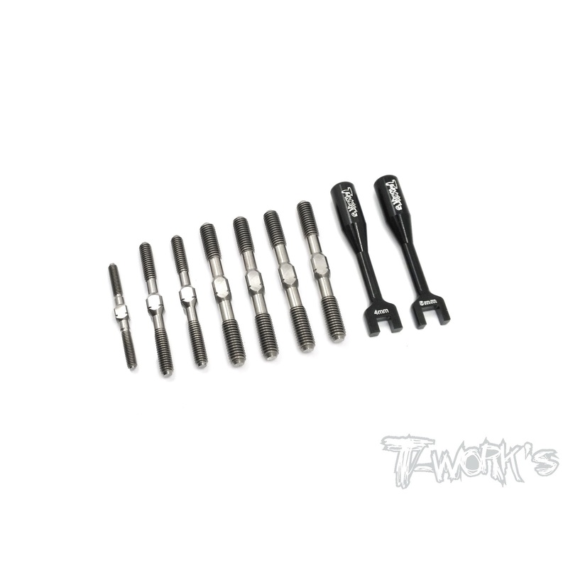 TB-152 64 Titanium Turnbuckle Set ( For JQ Racing The Black Edition  )