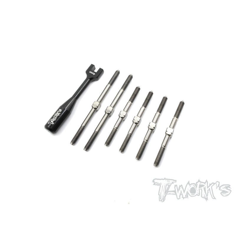 TB-153 64 Titanium Turnbuckle Set For TEKNO EB410/EB410.2