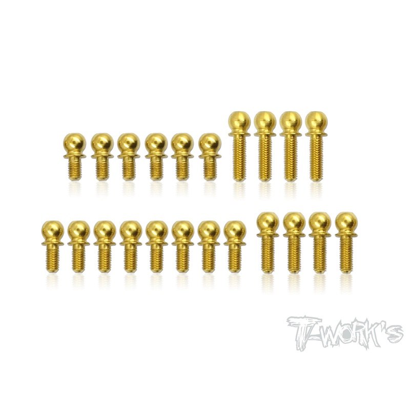 TN-001-T418 Titanium Nitride Ball End set ( For Xray T4'18 )