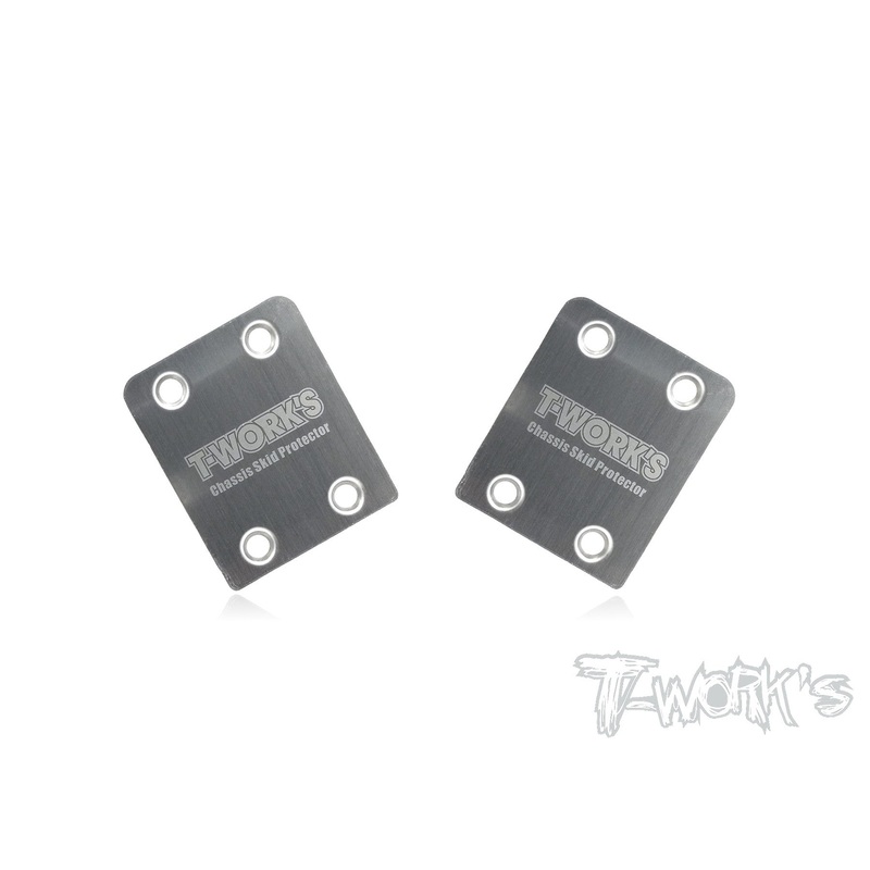 TO-220-HB Stainless Steel Rear Chassis Skid Protector ( HB Racing D815/D817/E817 D817 V2/D819 ) 2pcs.
