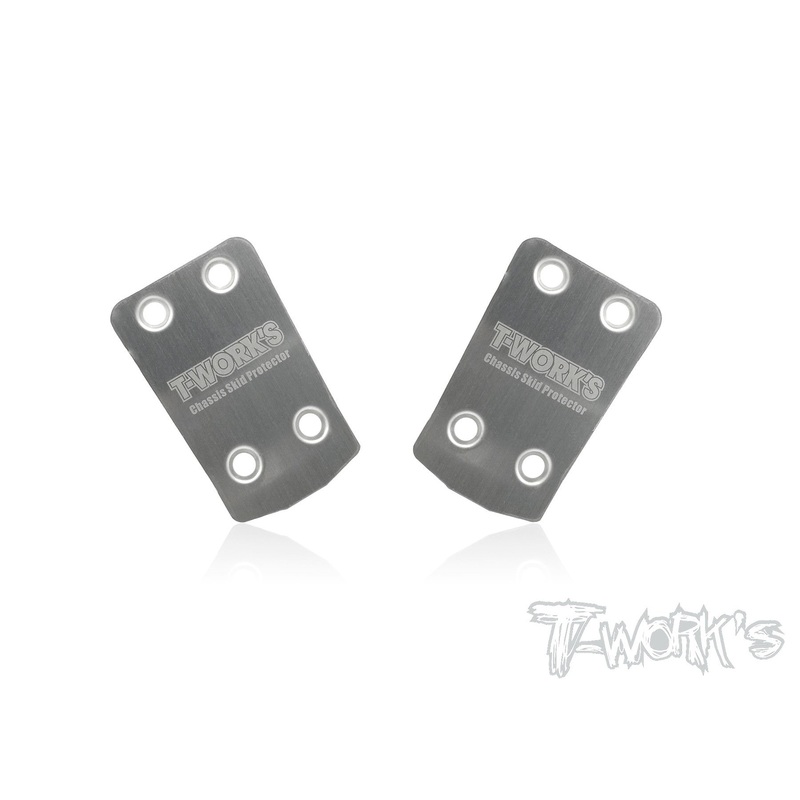 TO-220-HN Stainless Steel Rear Chassis Skid Protector ( Hong Nor X3 EVO ) 2pcs.