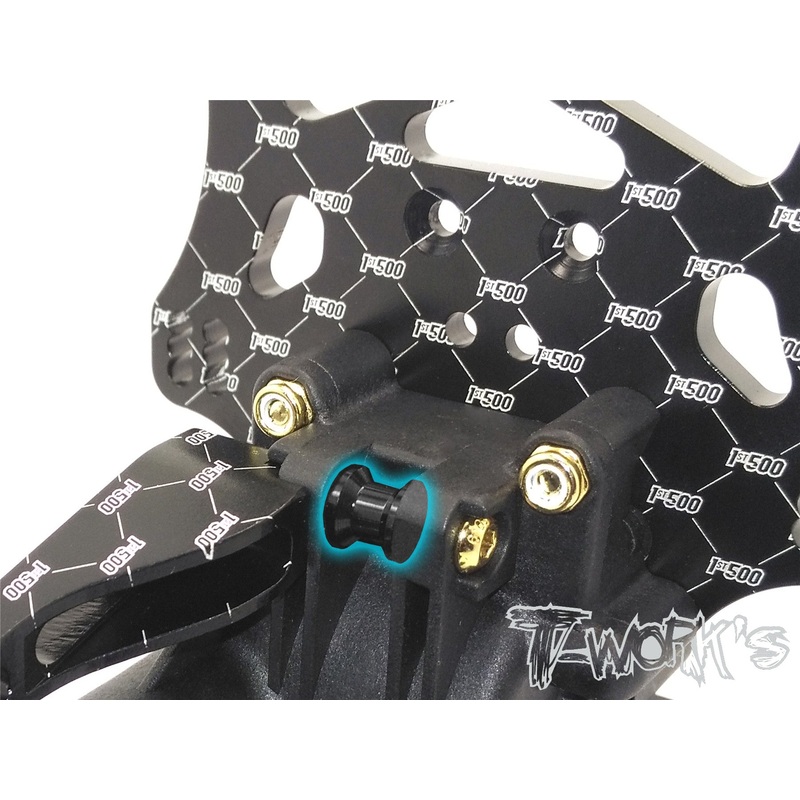 TO-224 7075-T6 Alum. Rear Brace And Gear Box Spacer ( For JQ Racing The Black Edition )