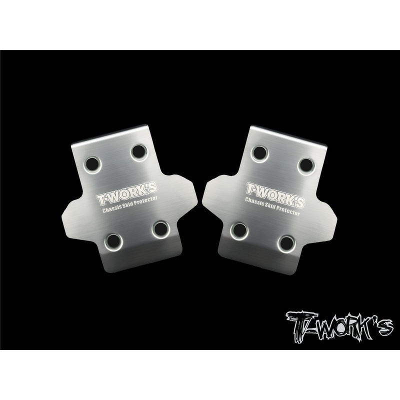 TO-235-HB Stainless Steel Front Chassis Skid Protector ( HB Racing D817/D817 V2/D819 ) 2pcs.