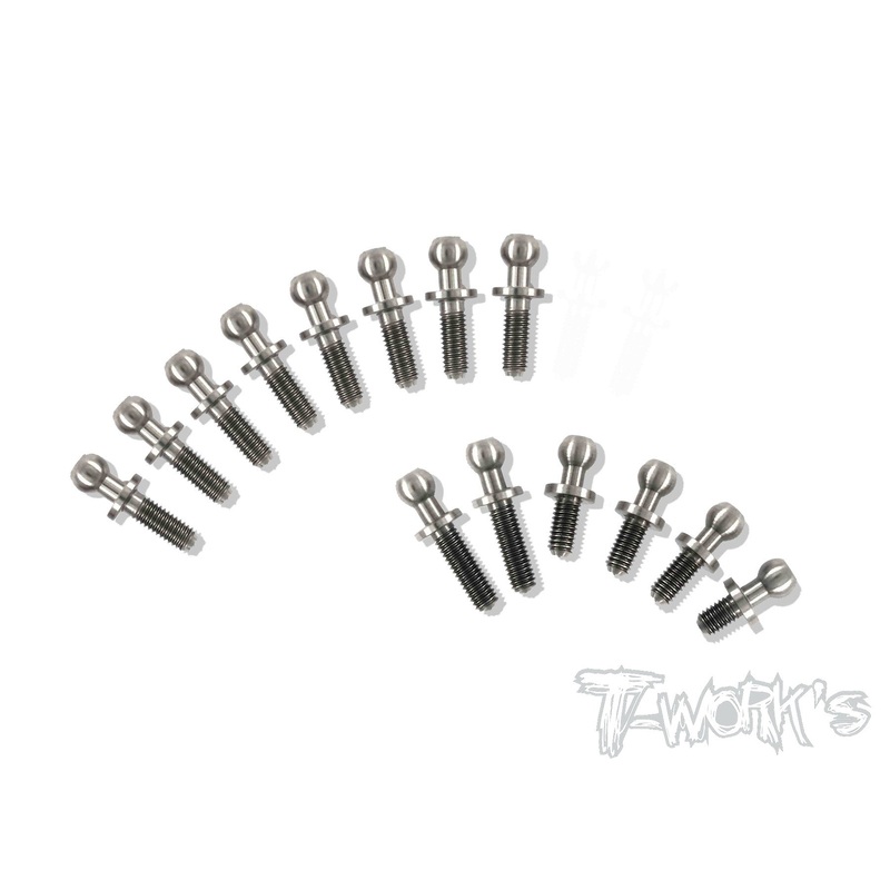 TP-074 64 Titanium Ball End set For Yokomo YZ-2 DTM