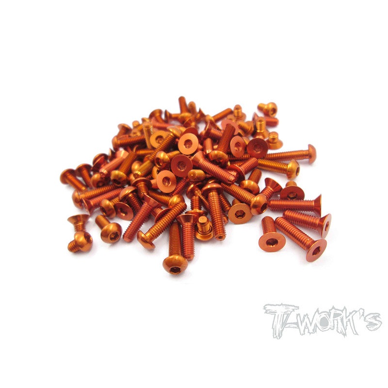 ASS-X1219-EU 7075-T6 Orange Screw set 55pcs.(For Xray X12 2019 EU)