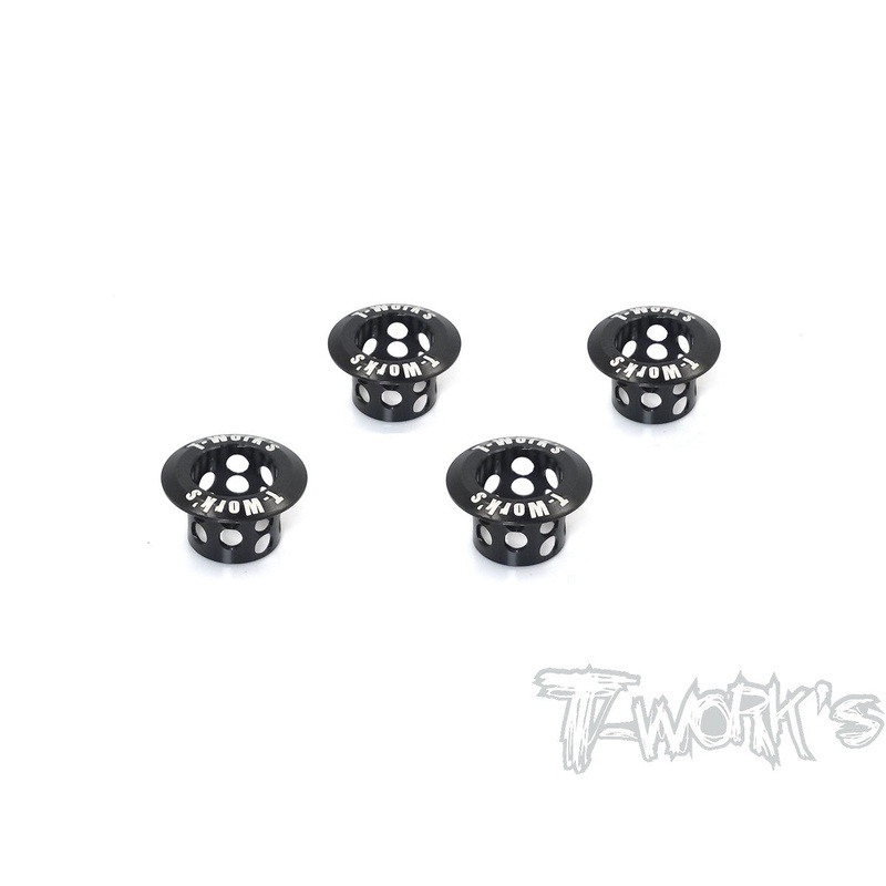 TA-131-BK Alum. Lightweight Body Height Adjuster 8mm Body Post ( Black ) 4pcs.