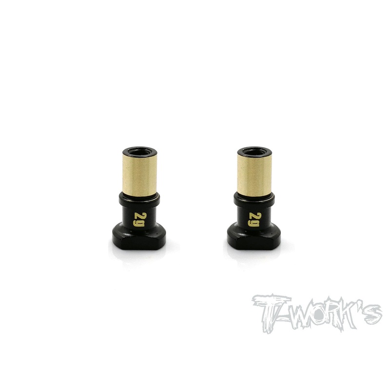TE-179 Brass Steering Post ( For Mugen MTC1 ) 2pcs. Each 2g
