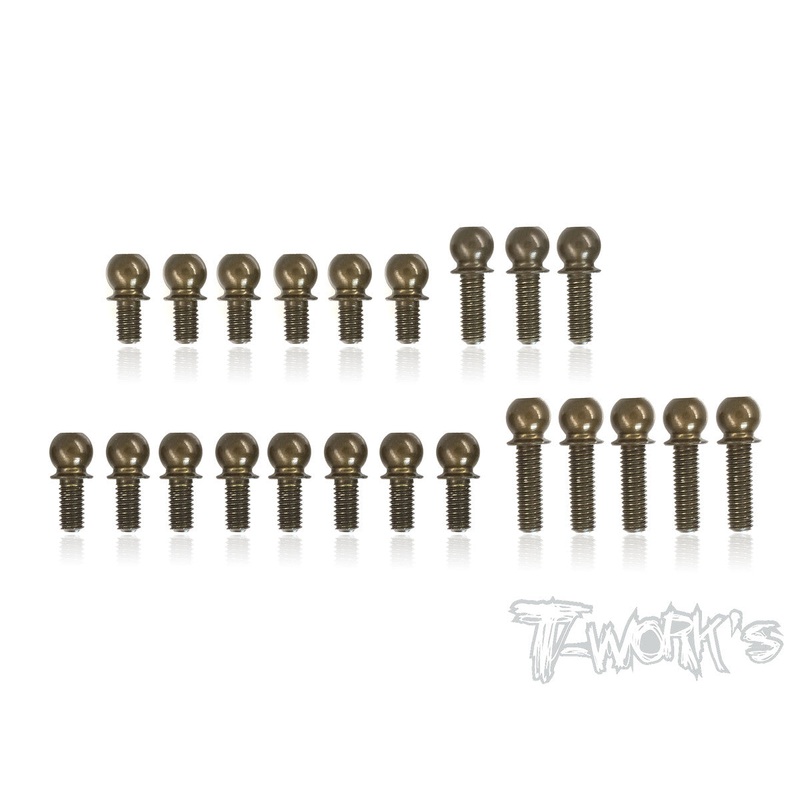 TE-205-T419  7075-T6 Hard Coated Alum.Ball End Set ( For Xray T4'19 )