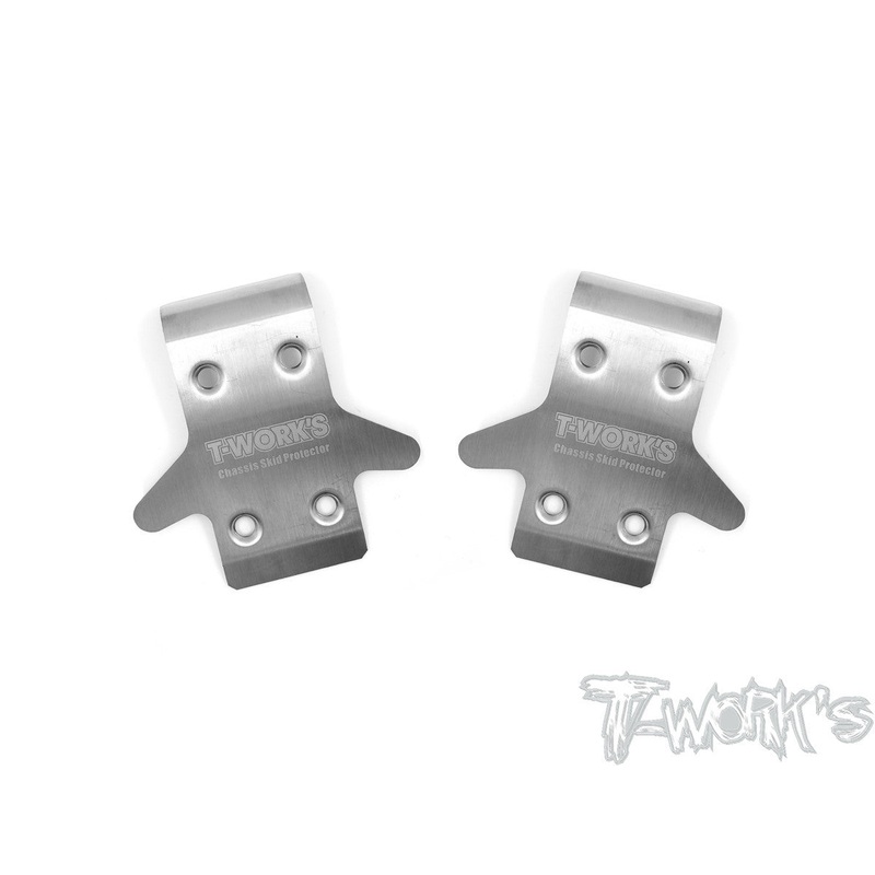 TO-235-RC8 Stainless Steel Front Chassis Skid Protector ( Team Associated RC8 B3.1/B3.2/T3.2/T3.2E ) 2pcs.