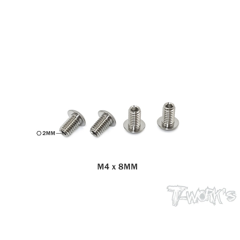 TP-087 64 Titanium Down Stop Screws  4pcs.