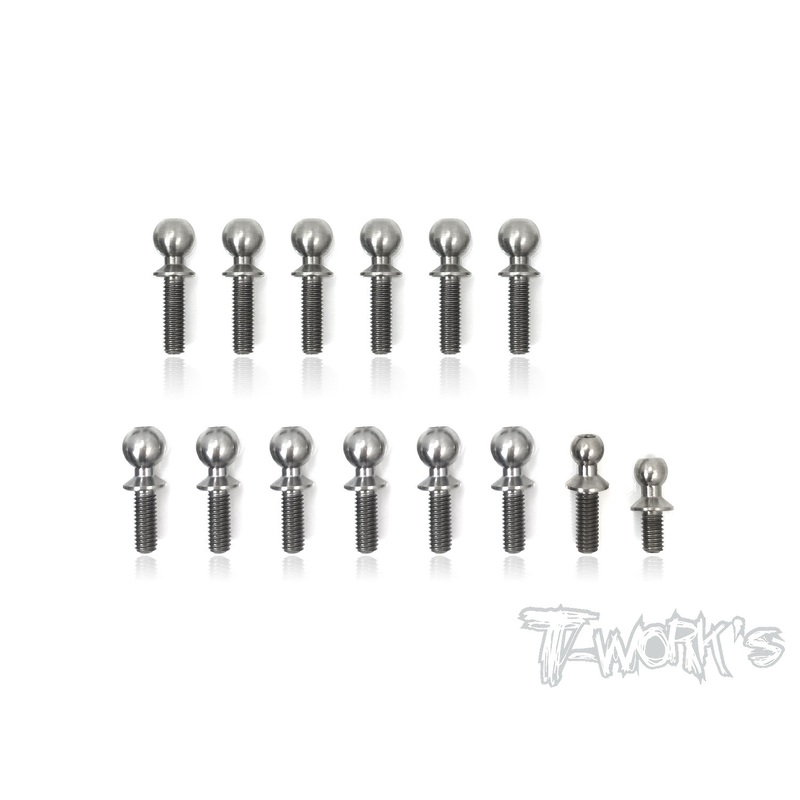 TP-088  64 Titanium Ball End set ( For Team Associated RC10 B6.1/B6.1D )