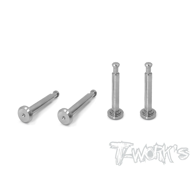 TP-095 64 Titanium Lower Shock Mount Pins ( For Team Associated RC8 B3.1/B3.2 ) 4pcs.