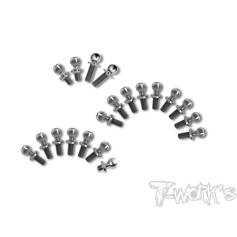 TP-099   64 Titanium Ball End Set  (For Yokomo BD9/BD10/BD10 LC ) 20pcs.