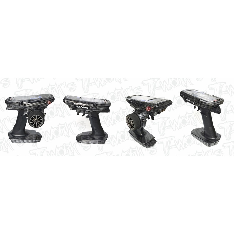 TS-045 Shiny Graphite Sticker (For Sanwa & Airtronics M17 )