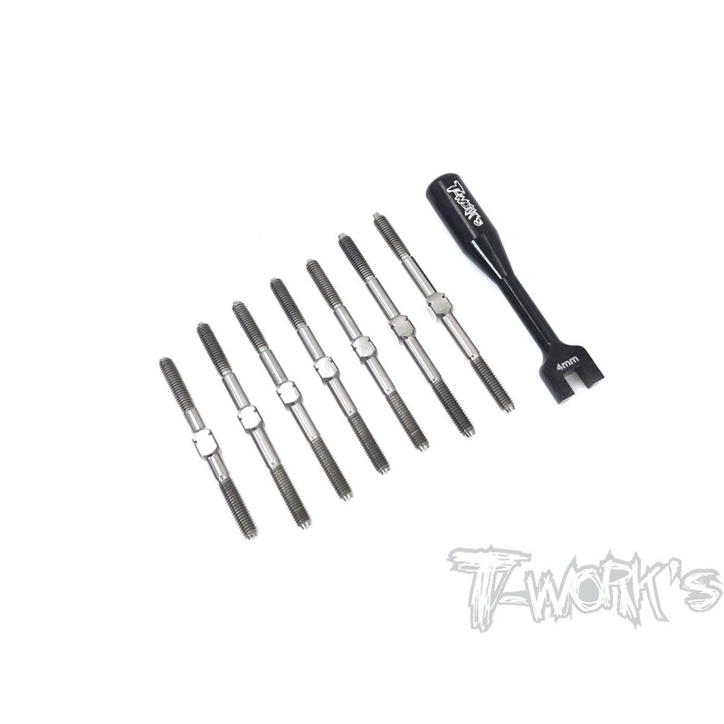 TB-186 64 Titanium Turnbuckle Set ( For Team Associated RC10 B74 )
