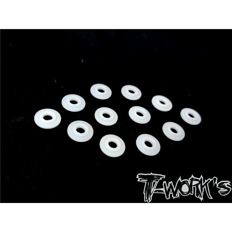TE-124 Teflon Shock Shaft Guides ( For Xray T4/T4'19/T4'20/T4F )   12pcs.