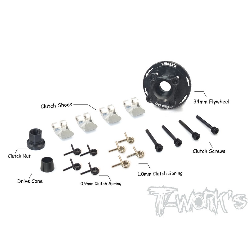 TG-062     34mm 4 shoes Clutch ( For 1/8 Buggy / Truggy / GT )