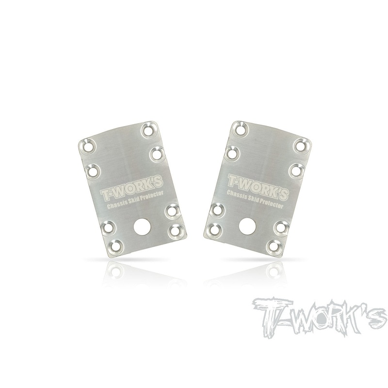 TO-220-B74 Stainless Steel Rear Chassis Skid Protector ( Team Associated RC10 B74 ) 2pcs.