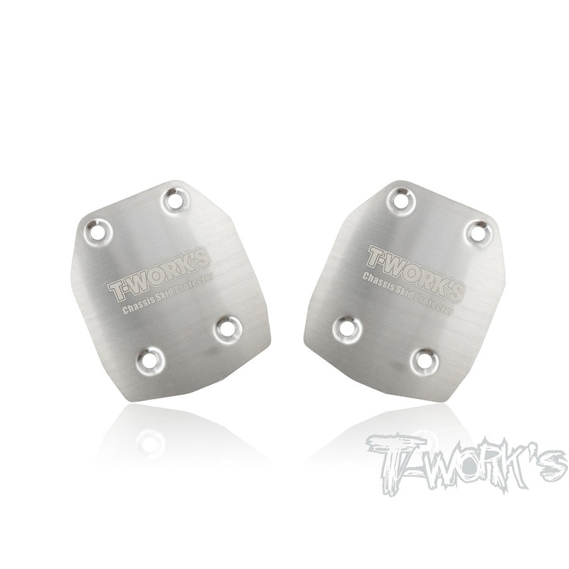 TO-220-TLR Stainless Steel Rear Chassis Skid Protector ( TLR 8ight / 8ight X) 2pcs.