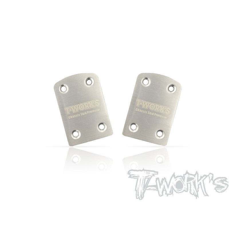 TO-220-XB4 Stainless Steel Rear Chassis Skid Protector ( Xray XB4 ) 2pcs.