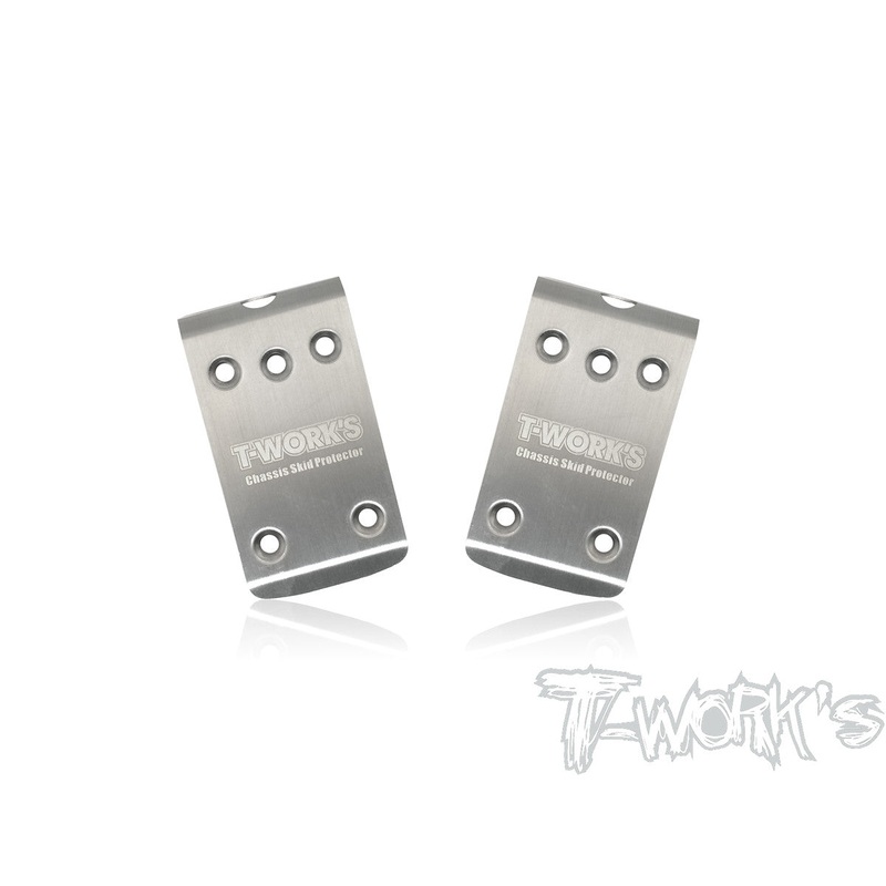 TO-235-B64 Stainless Steel Front Chassis Skid Protector ( For Team Associated RC10 B64/B64D ) 2pcs.
