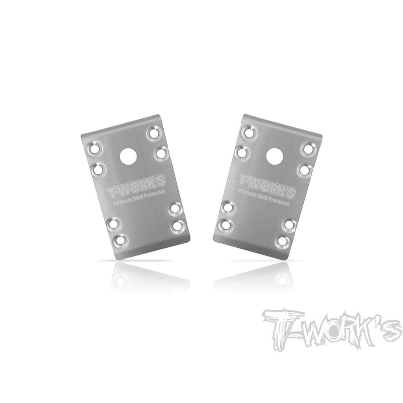 TO-235-B74 Stainless Steel Front Chassis Skid Protector ( Team Associated RC10 B74 ) 2pcs.