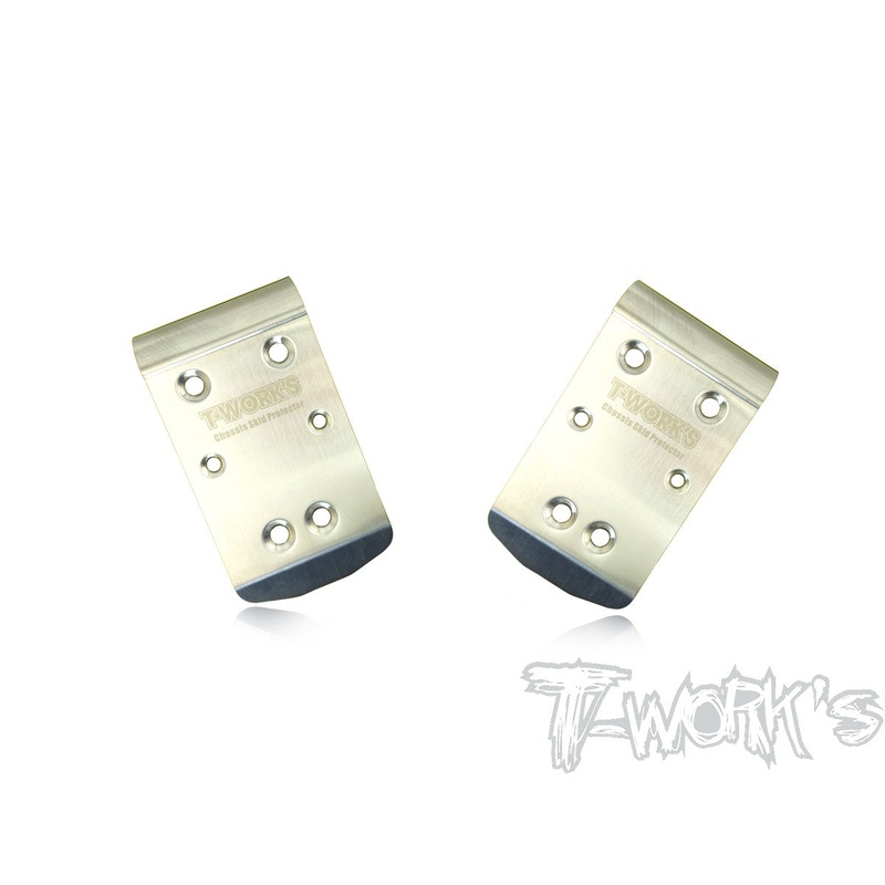 TO-235-T2.0 Stainless Steel Front Chassis Skid Protector ( TEKNO NB48 2.0 ) 2pcs.