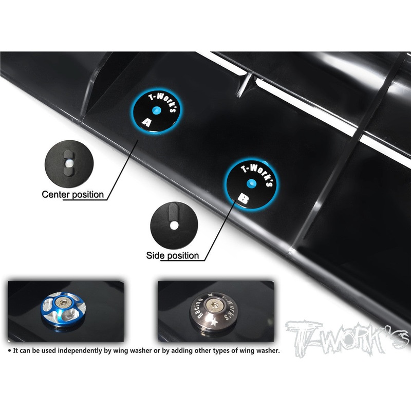 TO-263 7075-T6 Alum. Wing Center position/Side position Spacer ( For Mugen MBX8/7R/7/Mugen MBX8R) 2pcs.