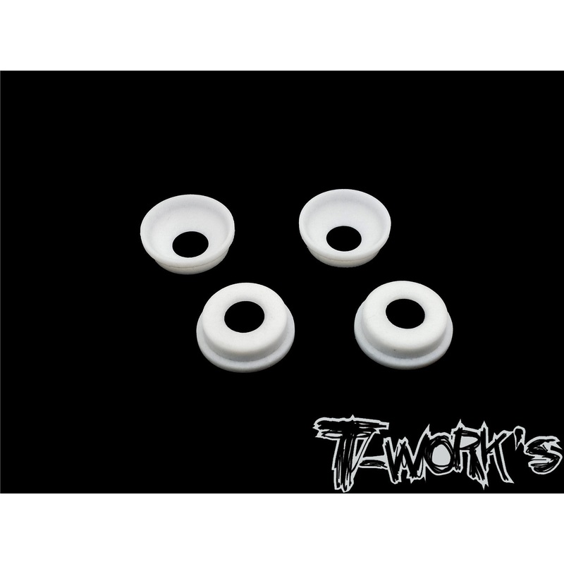 TO-268-MBX  Front Upright Adjust Nut Teflon Spacers ( For Mugen MBX8/7R/7/Mugen MBX8R) 4pcs.
